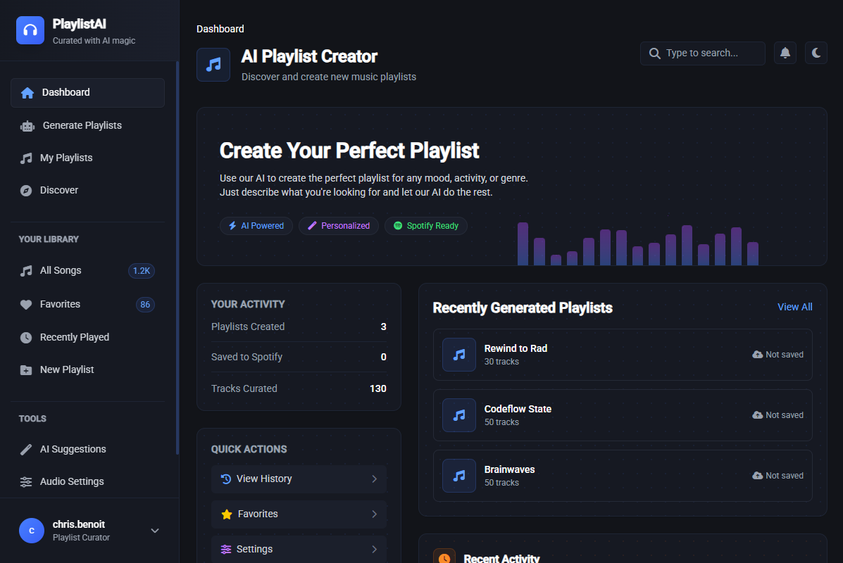 AI Playlist Generator Project Image