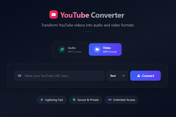 YT Video Converter – download YouTube as MP4 or MP3